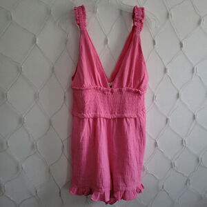 Lush Romper • Donut Glaze Pink • Cotton • Size Medium